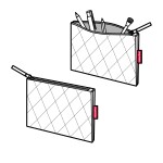 Taštička na zip Reisenthel Case 1 Rhombus light grey
