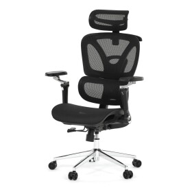 Kancelářská židle, synchronní mechanismus, černá síťovina, KA-B2361 BK
