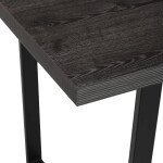 Jídelní stůl 160x80cm, lamino, šedý dub, HT-R5216 GREY