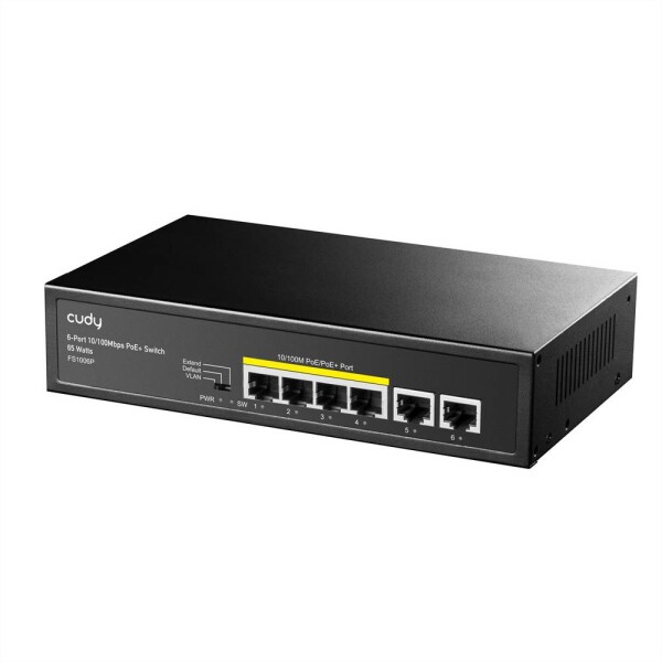 Cudy FS1006P Cudy FS1006P switch di rete Fast Ethernet (10/100) Supporto Power over Ethernet síťový switch