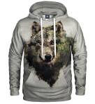 Aloha From Deer Forest Wolf Hoodie H-K AFD1041 Grey XXXL