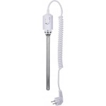 CERANO - Koupelnový radiátorový set Fabiano - kombinované vytápění, termo tyč - boční jednobodové připojení - 300W - bílá lesklá - 1200x220 mm CER-761746