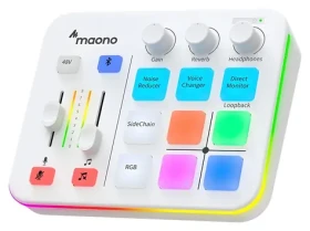 Maono G1 Neo bílá / Externí zvuková karta / USB-C / XLR / BT 4.2 / 3.5 mm / RGB (G1 Neo white)
