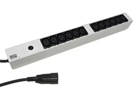 BACHMANN 800.2284 / Napájecí panel / 19" / 1U / 12x IEC C13 / hliník / 2 m (800.2284)