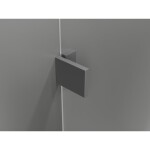 MEXEN/S - Lunar T sprchový kout dveře křídlové levá 115 x 80 cm, transparent, grafit metal 834T-115-080-95-00-L