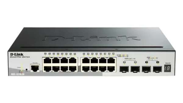 D-Link DGS-1510-52XMP / Switch / 48x Gigabit PoE+ / 4x SFP+ 10G / L3 Managed / stohovatelný / 370W PoE (DGS-1510-52XMP/E)