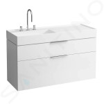 Laufen - Kartell Umyvadlo 1200x460 mm, se 3 otvory pro baterii, SaphirKeramik, bílá H8133320001581