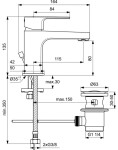 IDEAL STANDARD - Cerafine D Umyvadlová baterie s výpustí, chrom BC685AA