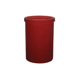Spirella YOKO kelímek na zubní kartáčky červený / sklo (7610583204066)