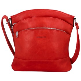 Trendová dámská koženková crossbody Creato, červená