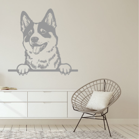 Samolepka Akita Inu Barva: šedá, Velikost: 60 x 58 cm