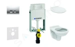 Geberit Set předstěnové instalace, klozet Alpha se sedátkem, tlačítko Delta35, lesklý chrom 110.100.00.1 NR5