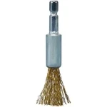 Makita D-73704 Ocelový drátěný kartáč 12 mm (Potažený mosazí) / šestihran 1/4" (D-73704)