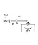 GROHE - Rainshower Mono Hlavová sprcha, průměr 31 cm, supersteel 26558DC0