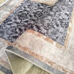 DumDekorace Moderní vintage koberec béžovošedý s orientálním vzorem Šířka: 120 cm | Délka: 180 cm