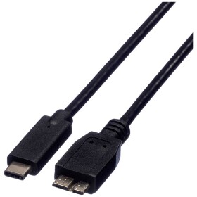 Roline USB kabel USB 3.2 Gen1 (USB 3.0 / USB 3.1 Gen1) USB-C ® zástrčka, USB Micro-B zástrčka 0.50 m černá stíněný 11.02.9005
