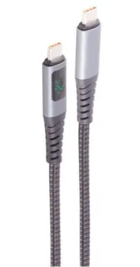 Shiverpeaks USB-C nabíjecí kabel s displejem 0,5 m / Nabíjecí kabel / USB 2.0 / 240 W PD (BS14-59015)