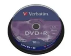 Verbatim 10ks DVD+R 4.7GB 16x