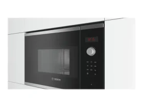 Bosch BFL523MS0 černá / Vestavná mikrovlnná trouba / 20 l / 800 W / LED displej / 7 programů / Dotykové ovládání (BFL523MS0)