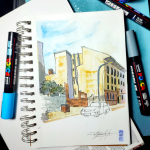 Posca popisovač PC-1M, 0,7 mm, levandulová
