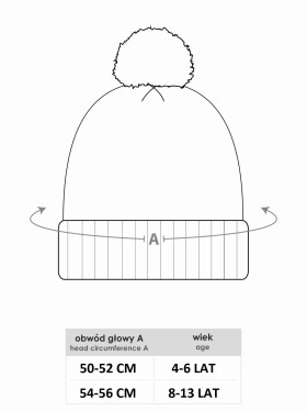 Girls' Winter Hat model 18971446 White 5052 - Yoclub