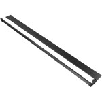 CERANO - Polička/držák na ručníky pro sprchovou zástěnu Walk-In - 8-10 mm - černá matná - 30 až 160 CER-440144