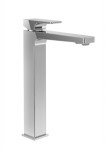 VILLEROY & BOCH - Architectura Square Umyvadlová baterie s výpustí Push-Open, AquaSmart, chrom TVW12500200061