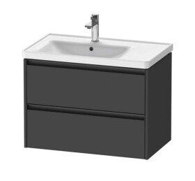 DURAVIT - Ketho.2 Umyvadlová skříňka 55x78x46 cm, 2 zásuvky, grafit mat K25285049490000