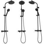 REA Sprchový set BLISS černý