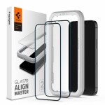 Spigen Glas tR AlignMaster FC Black 2 Pack ochranné sklo pro Apple iPhone 12 Pro Max černá (AGL01792)