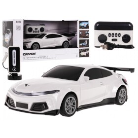 Mamido Elektrické auto na dálkové ovládání R/C s nabíjecí stanici bílé