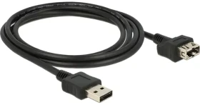 Delock 83665 černá / Prodlužovací kabel USB 2.0 A (M) - USB 2.0 A (F) / 2m (83665)