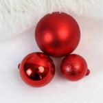 Dortisimo Nejedlá dekorace Koule červené různé velikosti (3 ks)