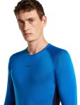 ICEBREAKER Mens Merino 260 ZoneKnit LS Crewe, Midnight Navy/Lazurite/Cb (vzorek) velikost: M