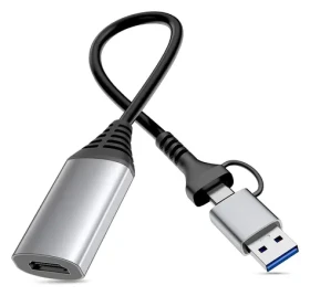 Equip 133498 / Adaptér USB-C/USB-A na HDMI / 1920 × 1080 px 60 Hz / Hliníkové tělo (133498)