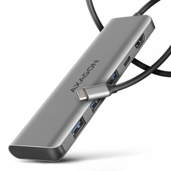 AXAGON HMC-5H, USB 5Gbps hub, 3x USB-A, HDMI 4k/30Hz, PD 100W, kabel USB-C 100cm (HMC-5H)