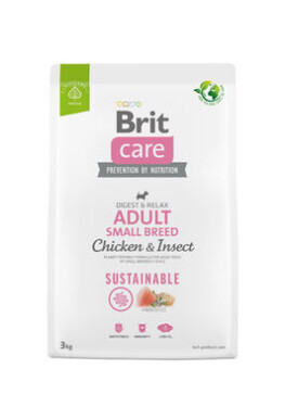 Brit Care Sustainable Adult Small Breed Chicken & Insect 3 kg