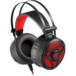 Natec Genesis Neon 360 černo-červená / herní sluchátka s mikrofonem / 2x jack+ USB (NSG-1107)
