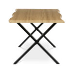Jídelní stůl 180x90cm, mdf, divoký dub, HT-F4318 OAK