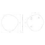 SAPHO - STEN zrcadlo 80x80cm NA285