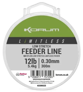 Korum Vlasec Limitless Low Stretch Feeder Line 300m 0,30mm 5,4kg (K0390025)