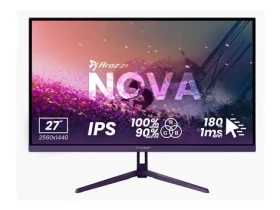27" Arozzi Nova 27T2K180 fialová / Monitor / IPS / QHD 2560x1440 / 180Hz / 1ms / 2x HDMI + 2x DP (AZ-NO-27T2K180-PP)