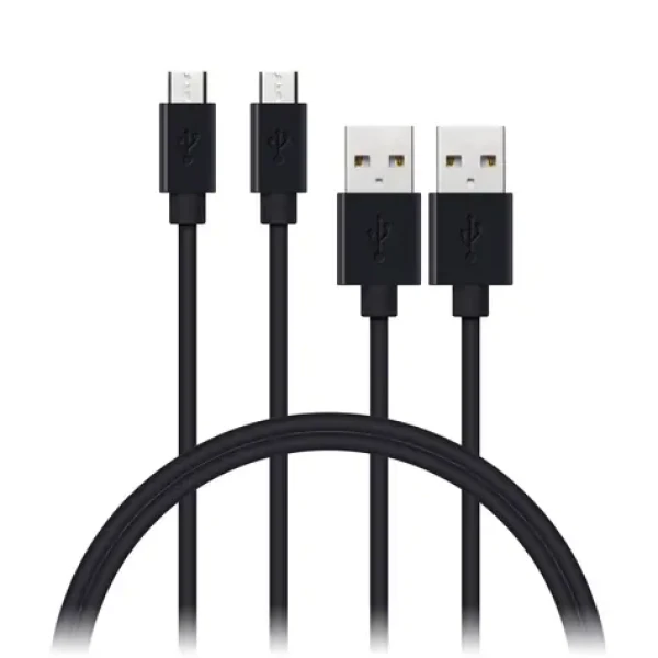 CONNECT IT Wirez Micro USB - USB 1m černá / 2 ks v balení (CCA-3006-BK)