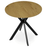 Kulatý jídelní stůl 80x80cm, mdf, divoký dub, HT-F4108 OAK