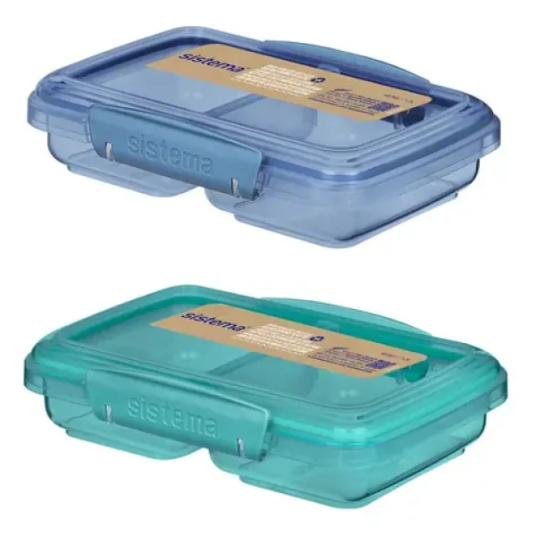 Sistema Ocean Bound Small Split Dělený svačinový box se 2 oddíly 350 ml mix barev (9414202134912)