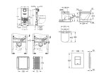 GROHE - Rapid SLX Set předstěnové instalace, klozetu, sedátka SoftClose a tlačítka Skate Cosmopolitan, Triple Vortex, kartáčovaná nerezová ocel SANI11BB2106