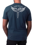 Bavlněné triko CYCOLOGY Spin Doctor, blue, pánské, krátký rukáv (Motiv Spin Doctor, velikost L)