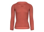 Isadore 100% Merino pánské triko dlouhý rukáv Marsala vel. S