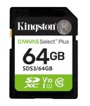 KINGSTON 64GB SDXC CANVAS Plus Memory Card 100MB read - UHS-I class 10