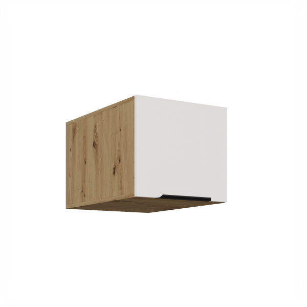 Horní skříňka Aria 40 NAGU-36 1F Barva korpusu: Dub artisan, Barva dvířek: WH - Crystal white AFM